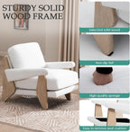 Chenille Ivory Accent Chair