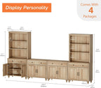 Napa Oak Media Console