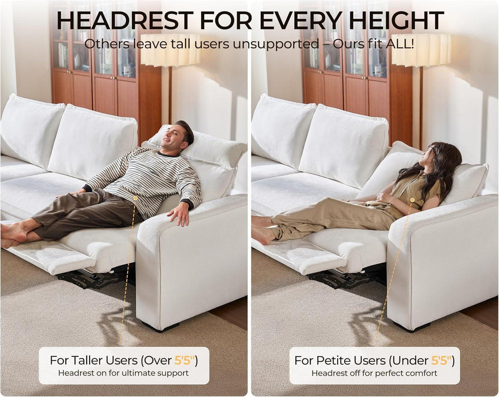 Chenille Recliner Sofa