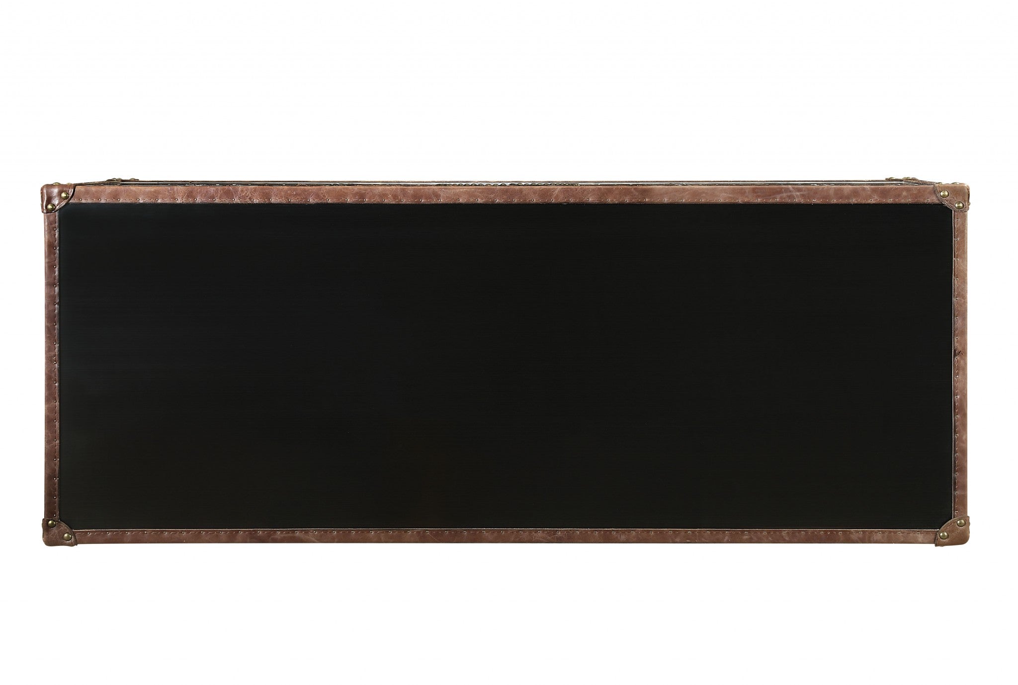 La Jolla Leather and Aluminum Table