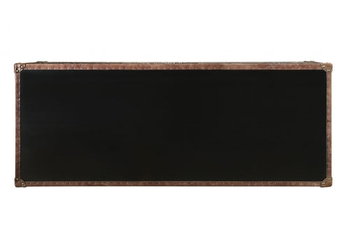 La Jolla Leather and Aluminum Table