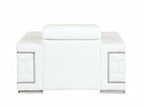 Beverly Heights Ivory Leather Chair