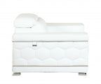 Beverly Heights Ivory Leather Chair