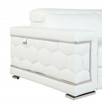 Beverly Heights Ivory Leather Chair