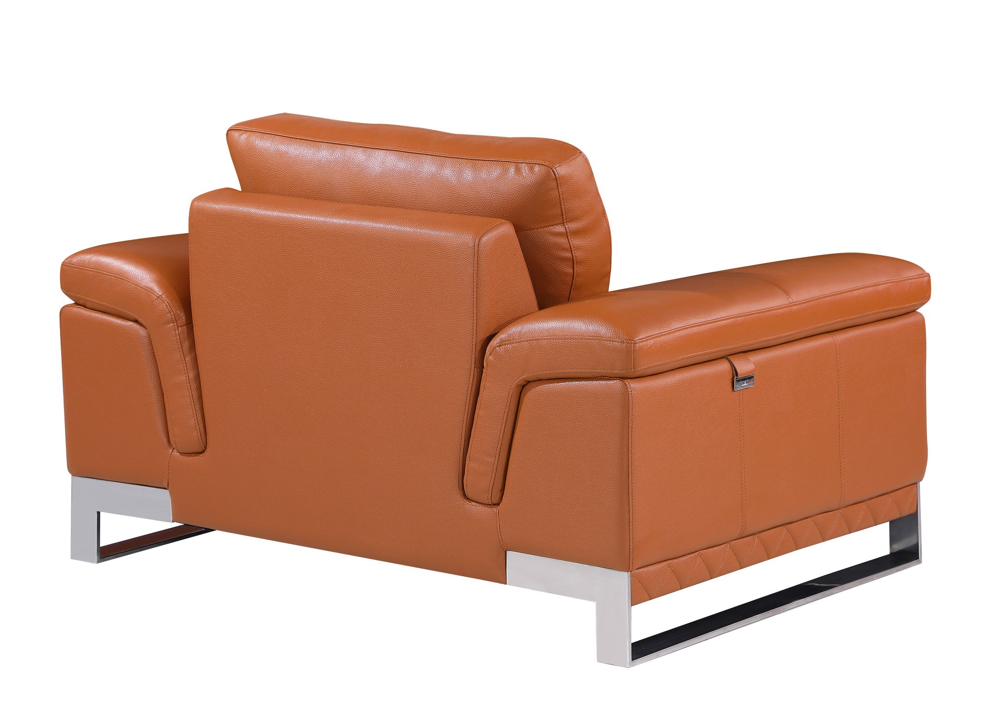 Solenne Carmel Leather Chair