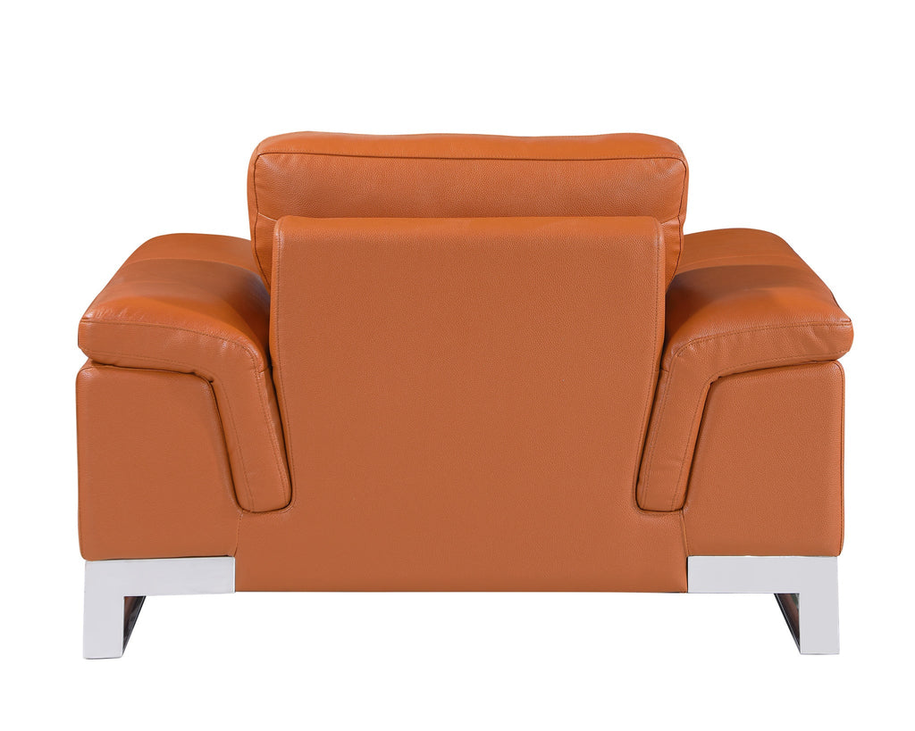Solenne Carmel Leather Chair