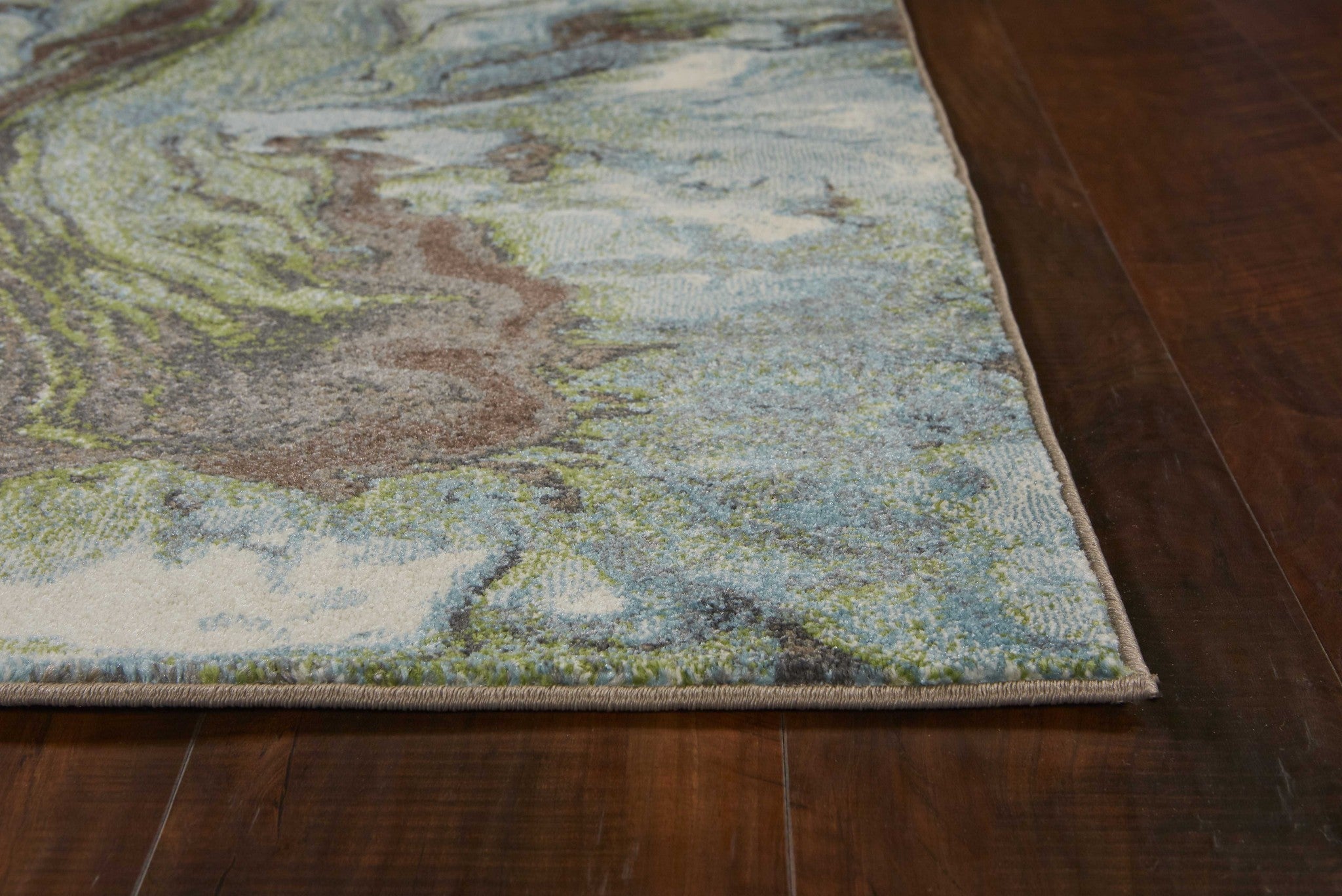 Turkish Woven Abstract Marble Area Rug