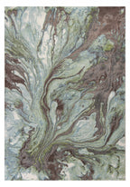 Turkish Woven Abstract Marble Area Rug