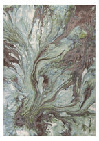 Turkish Woven Abstract Marble Area Rug