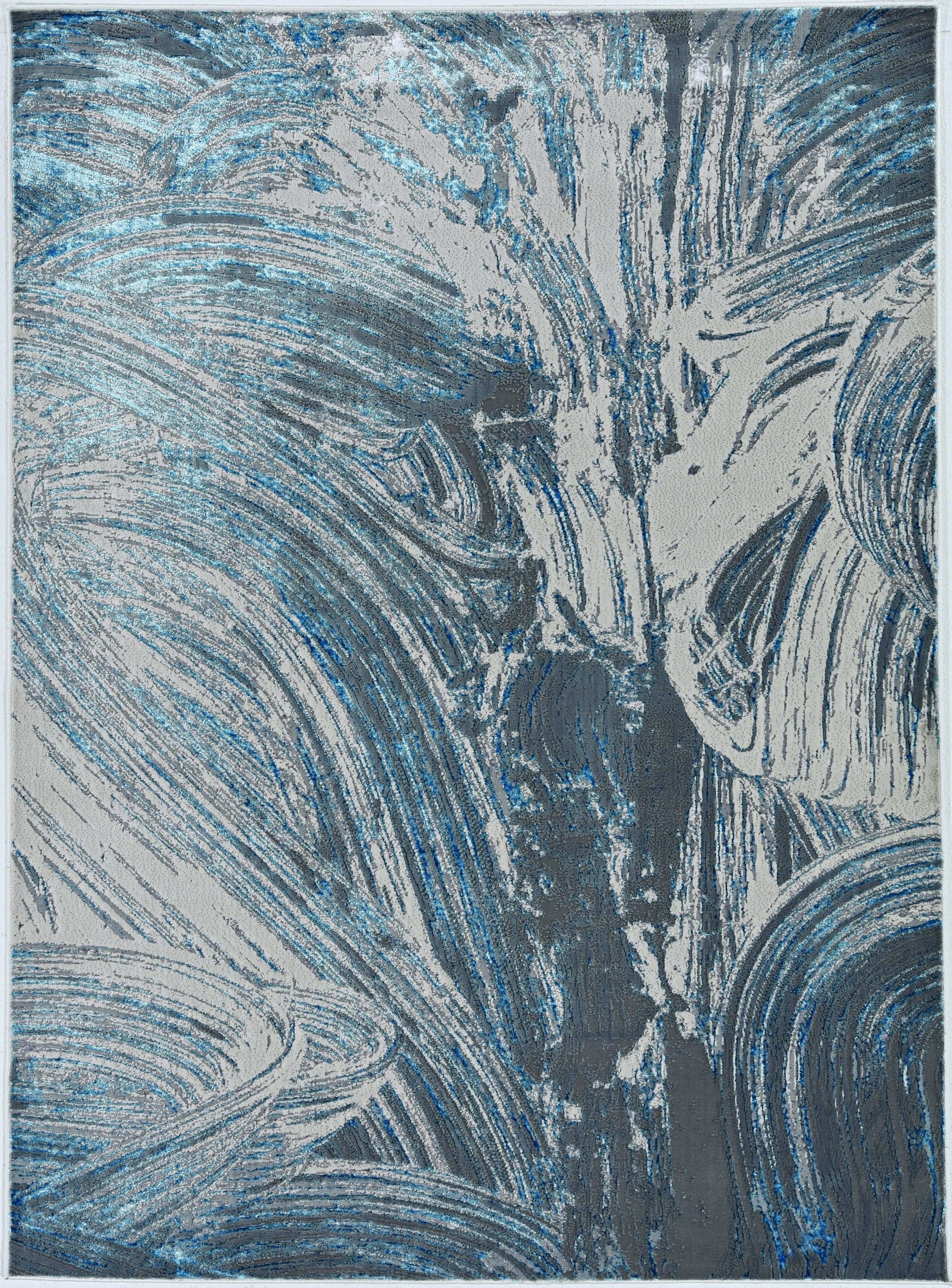 Turkish Woven Blue Polyester Rug