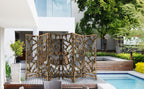 Rustic Wood Root Room Divider