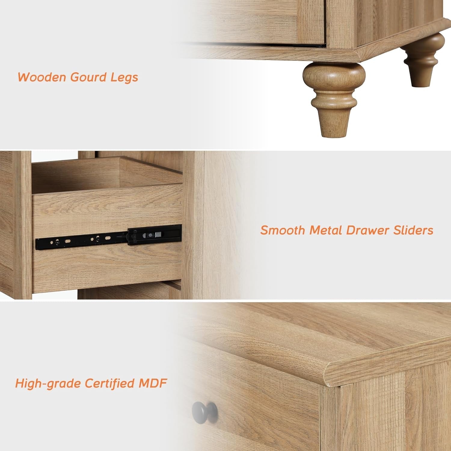 Napa Oak Media Console