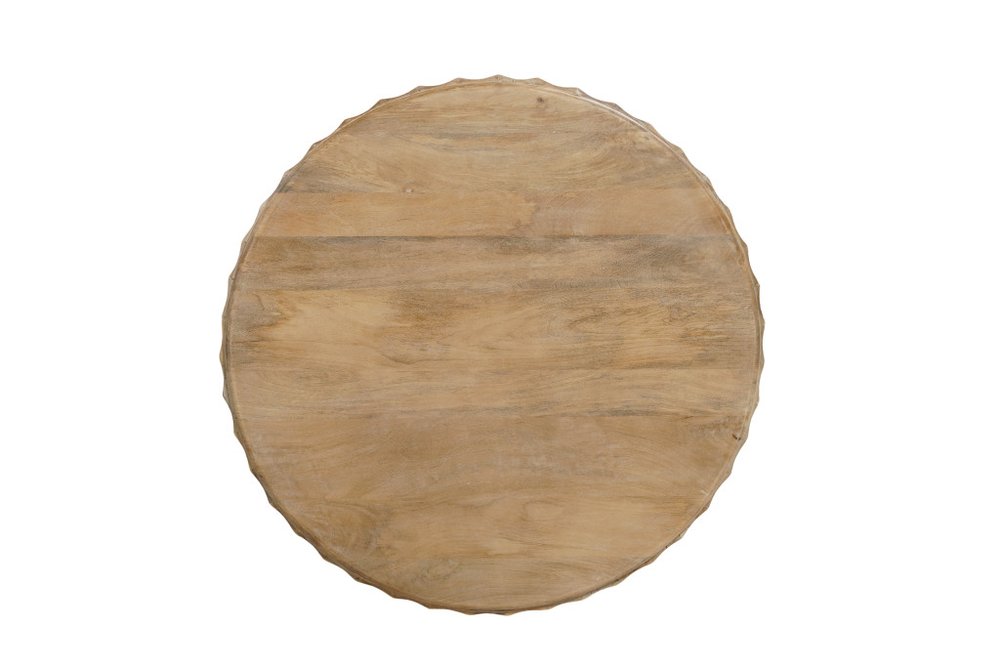 Newport Natural Wood Drum Coffee Table Set