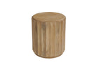 Newport Natural Wood Drum Coffee Table Set
