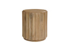 Newport Natural Wood Drum Coffee Table Set