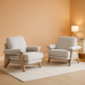 Chenille Ivory Accent Chair