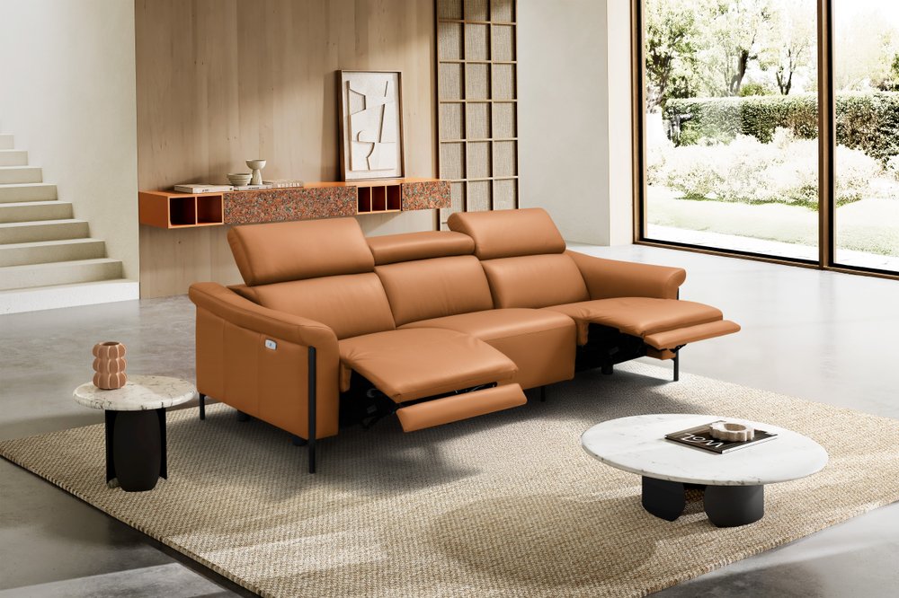 Montecito Leather Reclining Sofa
