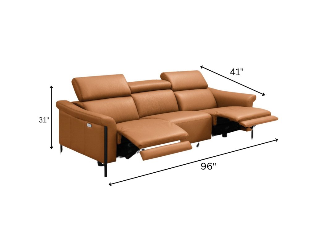 Montecito Leather Reclining Sofa