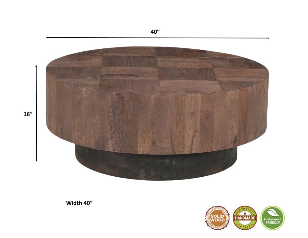 Pacifica Solid Wood Round Table Set