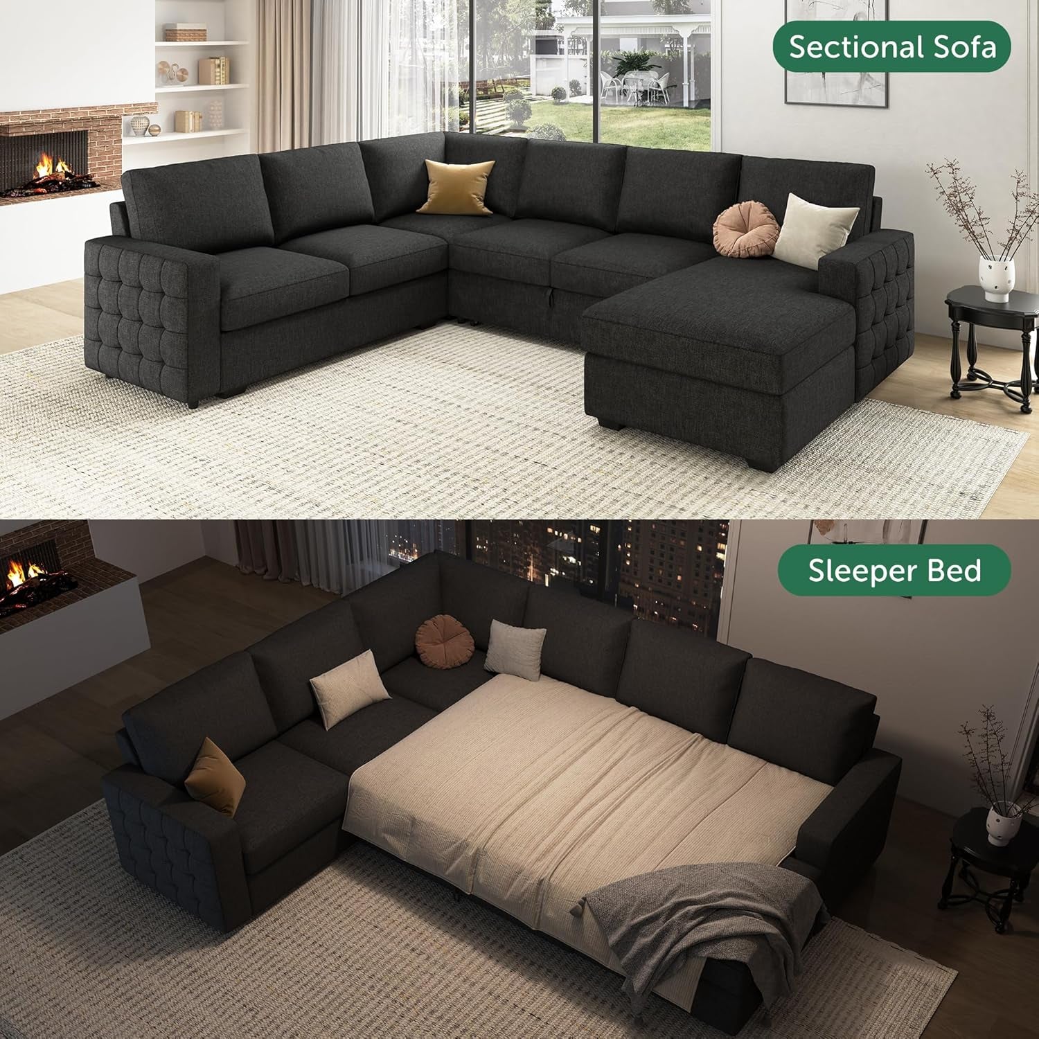 Calabasas Grey Sectional Sofa