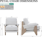 Chenille Ivory Accent Chair