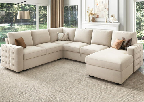 Calabasas Beige Sectional Sofa