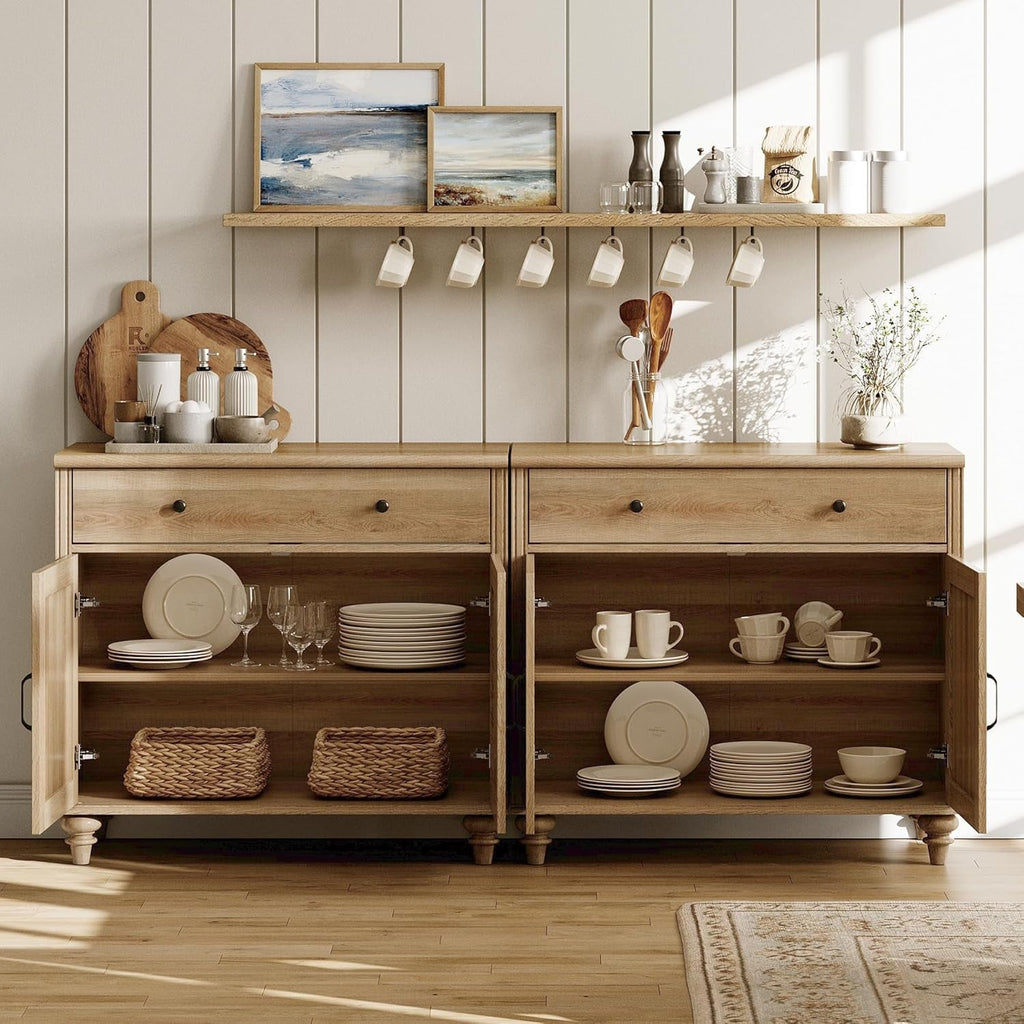 Napa Oak Media Console